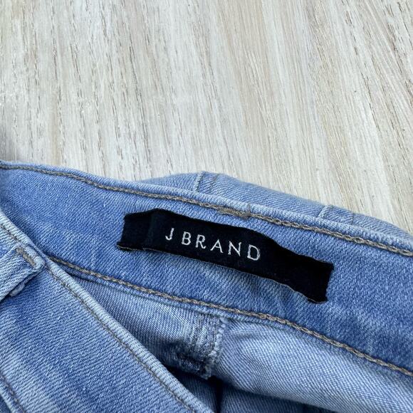 J Brand Maria Superstar Destr High Rise Distressed Skinny Leg Denim Jeans 29 - Picture 13 of 16